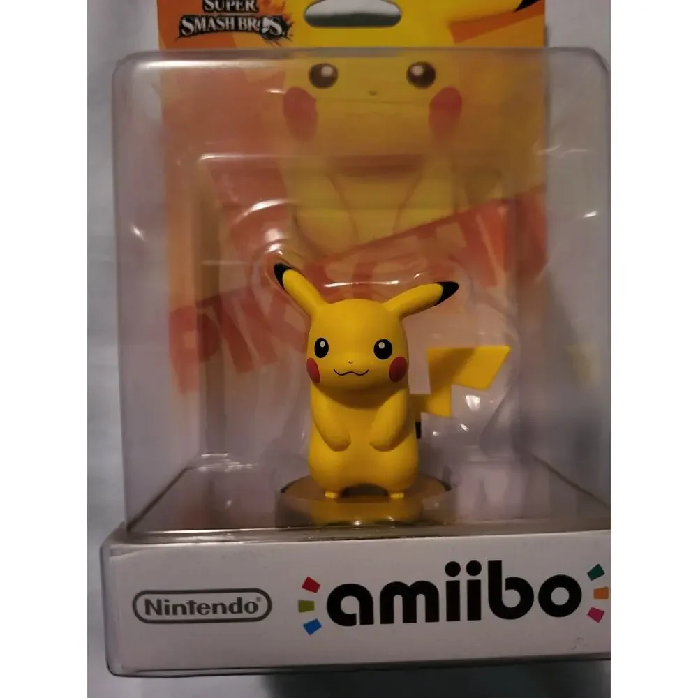 Pikachu Amiibo Super Smash Bros Nintendo Switch Wii U 3DS New Sealed - Picture 2 of 5
